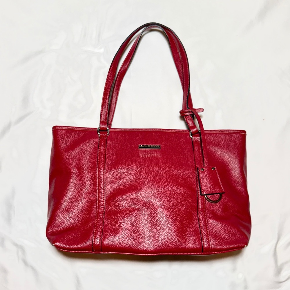Dana Buchman Dark Maroon Shoulder Bag 14” across by 9.5” tall and 5.5” wide